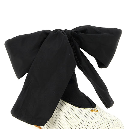 Valentino Garavani Bicolor Lamb Leather Ballet Flats