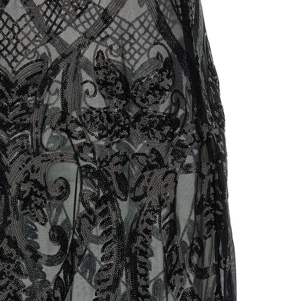 Norma Kamali Black Polyester Long Dress