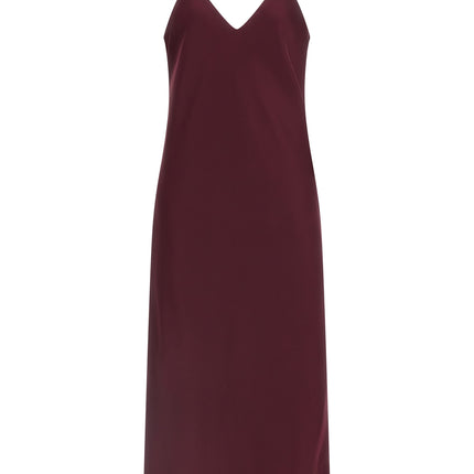 Norma Kamali Bordeaux Polyester Midi Dress