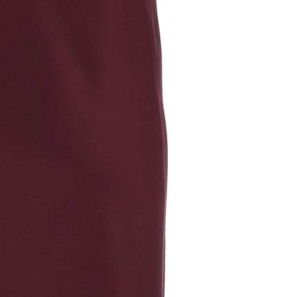 Norma Kamali Bordeaux Polyester Midi Dress