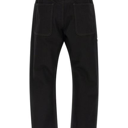 Lemaire Black Cotton Relaxed Fit Jeans