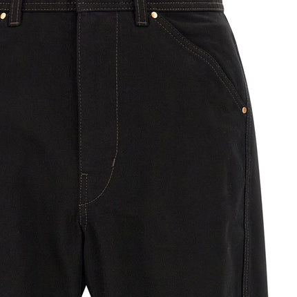 Lemaire Black Cotton Relaxed Fit Jeans