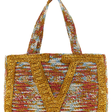 Valentino Garavani Multicolor Viscose Tote Bag