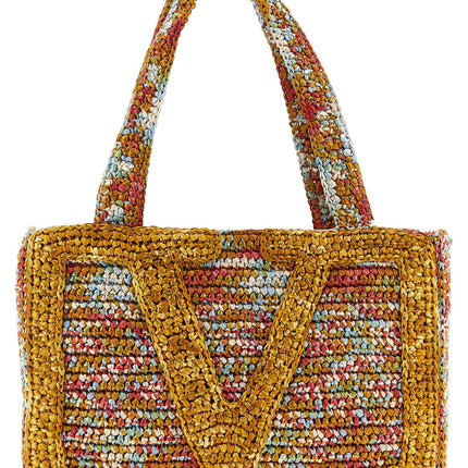 Valentino Garavani Multicolor Viscose Tote Bag