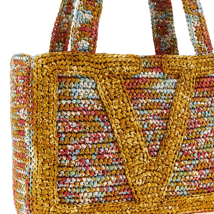 Valentino Garavani Multicolor Viscose Tote Bag