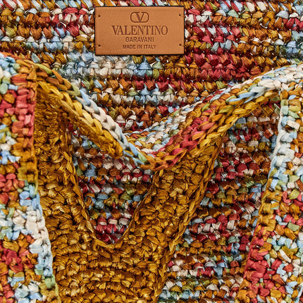 Valentino Garavani Multicolor Viscose Tote Bag