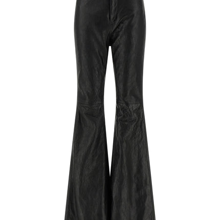 Rick Owens Black Lamb Leather Pants