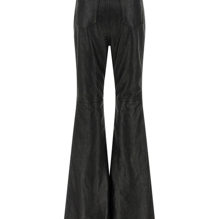 Rick Owens Black Lamb Leather Pants