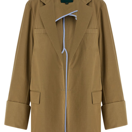 MAISON JEJIA Beige Cotton Blazer