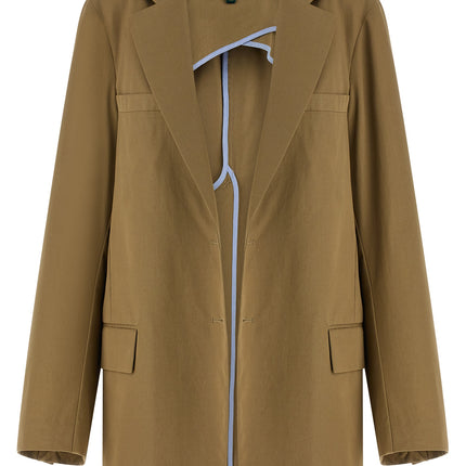 MAISON JEJIA Beige Cotton Blazer