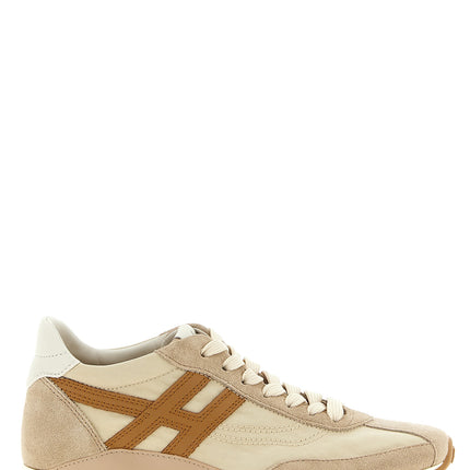 Hogan Beige Polyamide Athletic Sneakers