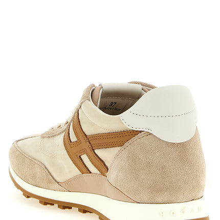 Hogan Beige Polyamide Athletic Sneakers