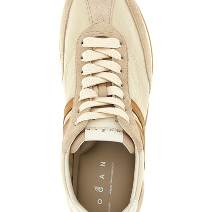 Hogan Beige Polyamide Athletic Sneakers