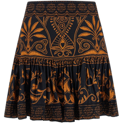 FARM RIO Multicolor Viscose Long Skirt