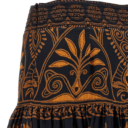 FARM RIO Multicolor Viscose Long Skirt