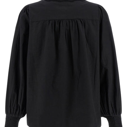 FARM RIO Black Cotton Blouse