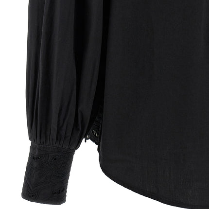 FARM RIO Black Cotton Blouse