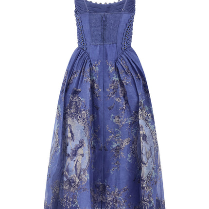 Zimmermann Blue Linen Long Dress