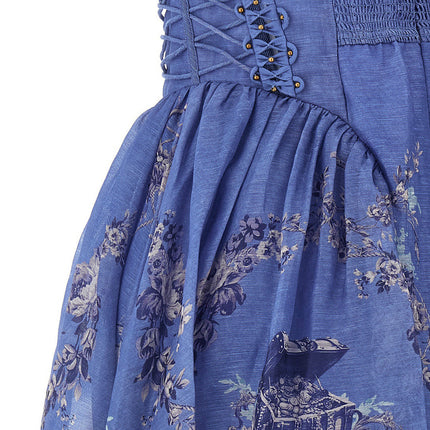 Zimmermann Blue Linen Long Dress