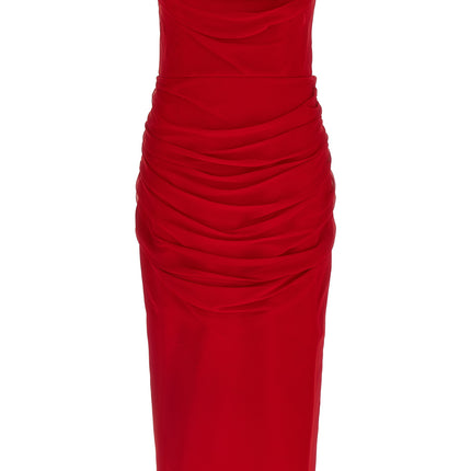 Carolina Herrera Multicolor Silk Midi Dress