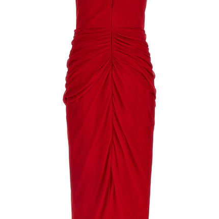 Carolina Herrera Multicolor Silk Midi Dress