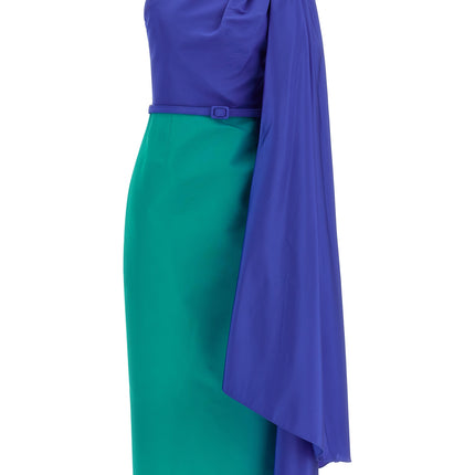 Carolina Herrera Multicolor Silk Midi Dress
