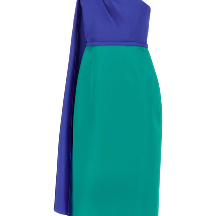 Carolina Herrera Multicolor Silk Midi Dress