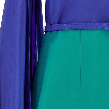 Carolina Herrera Multicolor Silk Midi Dress
