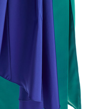 Carolina Herrera Multicolor Silk Midi Dress