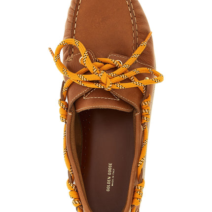 Golden Goose Brown Cowhide Slip-On Loafers