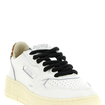 Autry Brown Cowhide Low Top Sneakers
