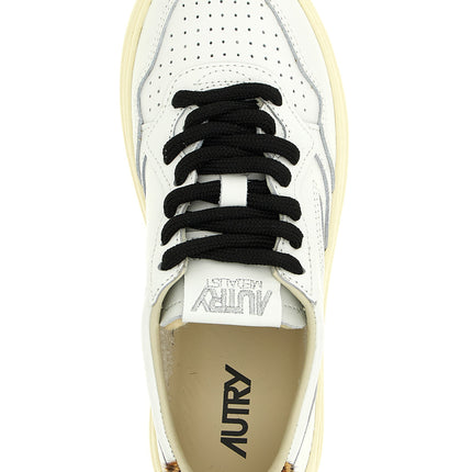 Autry Brown Cowhide Low Top Sneakers