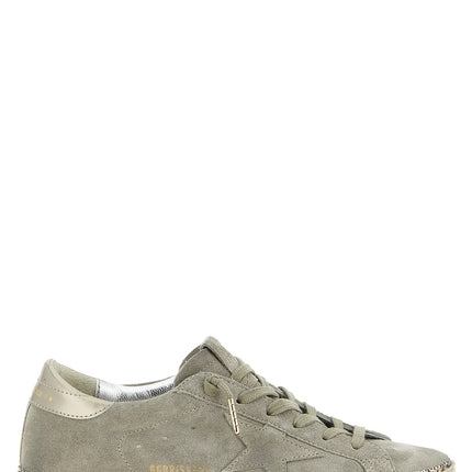 Golden Goose Gray Cowhide Low Top Sneakers