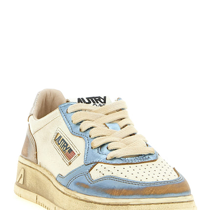 Autry Multicolor Bull Skin Low Top Sneakers
