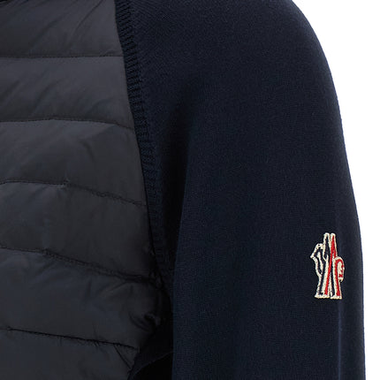 Moncler Grenoble Blue Polyamide Cardigan