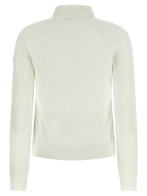 Moncler Grenoble White Polyamide Cardigan