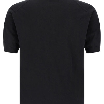 JOHN SMEDLEY Black Cotton Polo Shirt