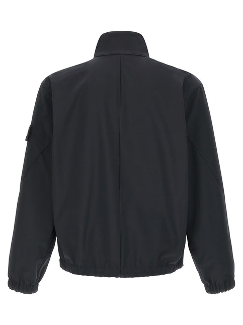Stone Island Blue Polyester Shell Jacket