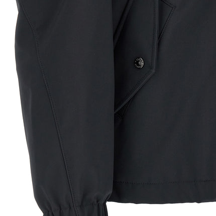 Stone Island Blue Polyester Shell Jacket
