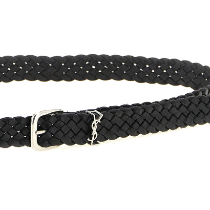 Saint Laurent Black Calfskin Regular Belt