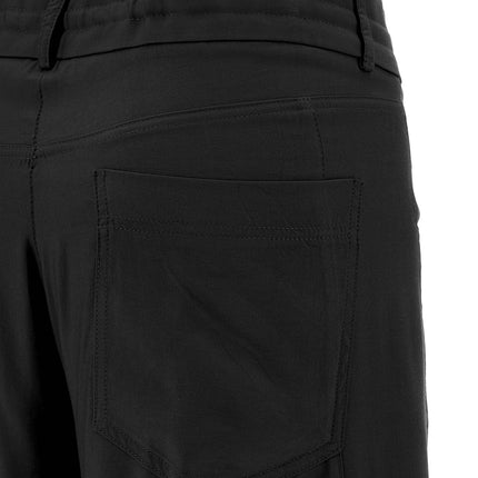NUDE Black Viscose Casual Pants