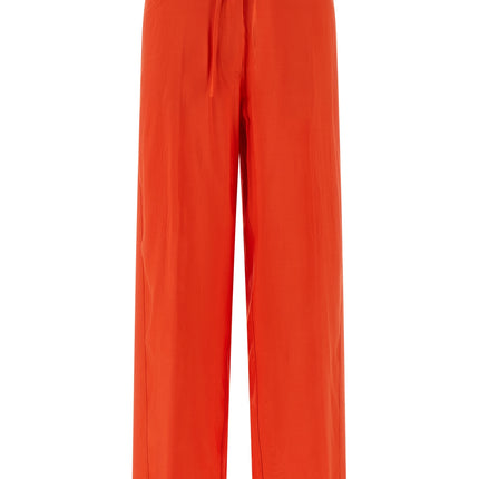 NUDE Orange Viscose Casual Pants