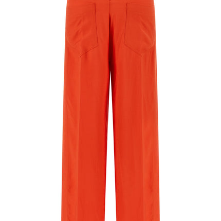 NUDE Orange Viscose Casual Pants