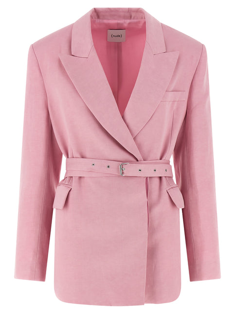 NUDE Multicolor Linen Blazer