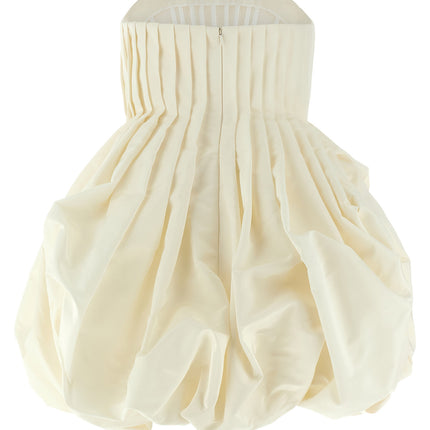 Carolina Herrera White Silk Short Dress