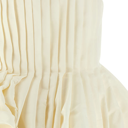 Carolina Herrera White Silk Short Dress