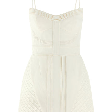 Zimmermann White Cotton Short Dress
