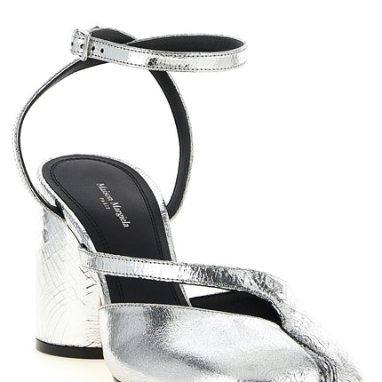 Maison Margiela Silver Calfskin High Heel Pumps