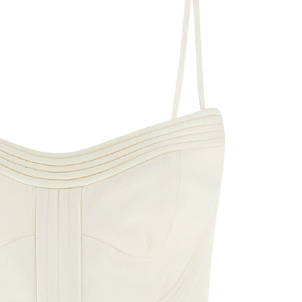 Zimmermann White Cotton Short Dress