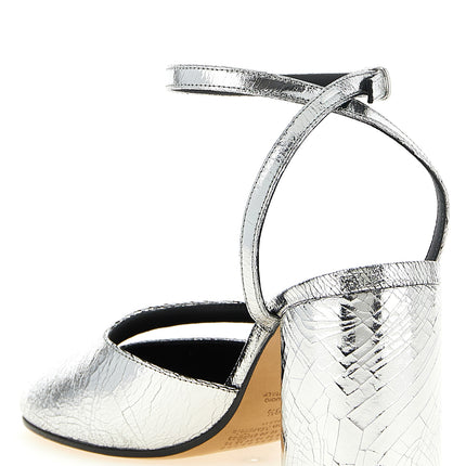 Maison Margiela Silver Calfskin High Heel Pumps